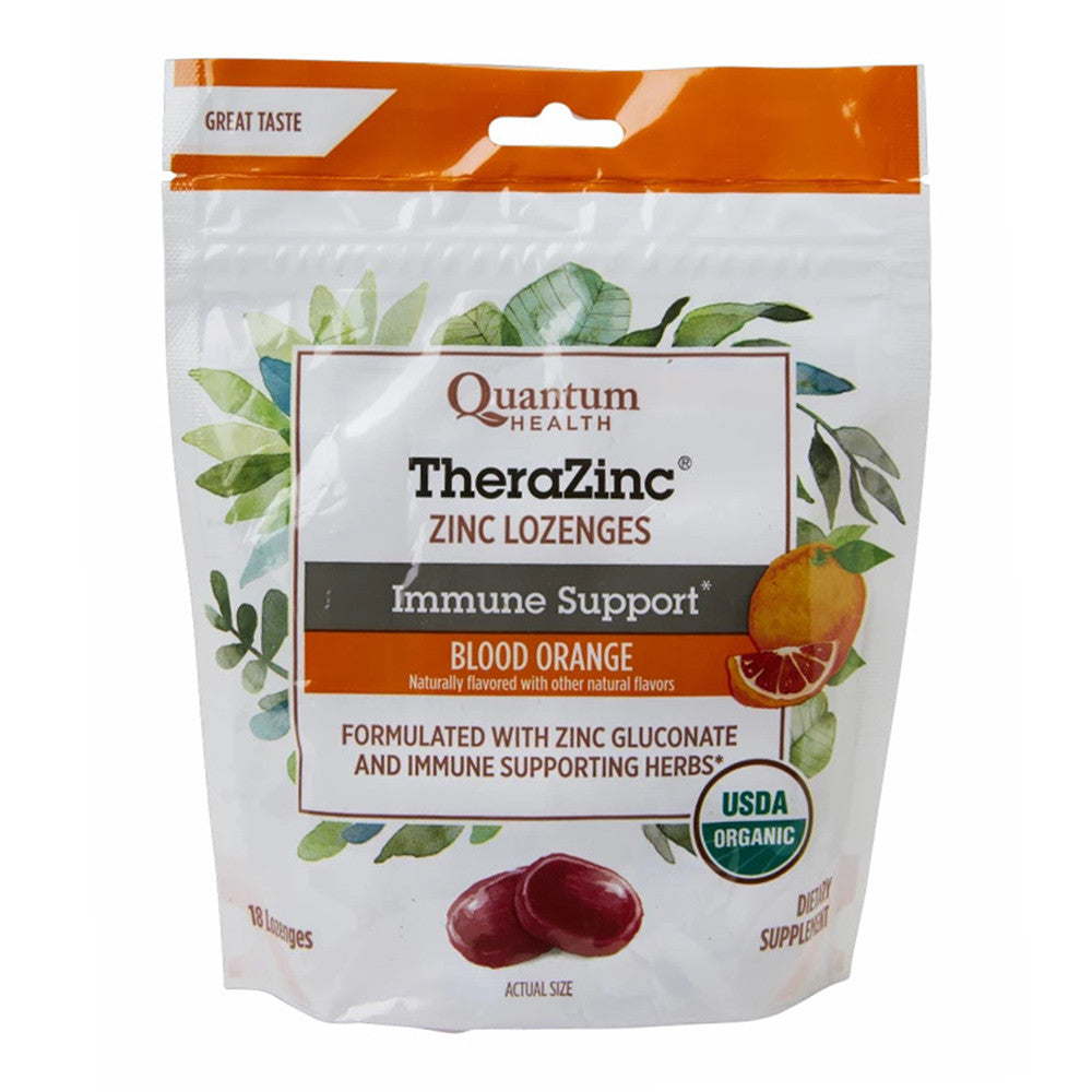 Thera Zinc Organic Therazinc Lozenges Blood Orange 18 Ea